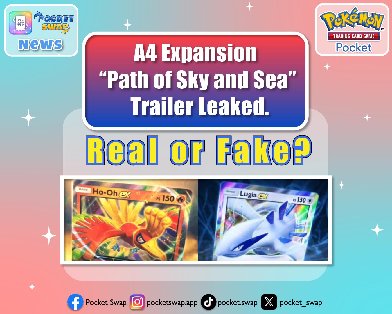 🌊 Pokémon TCG Pocket: “Path of Sky and Sea” Trailer Leaked – Is the A4 Expansion Real?
